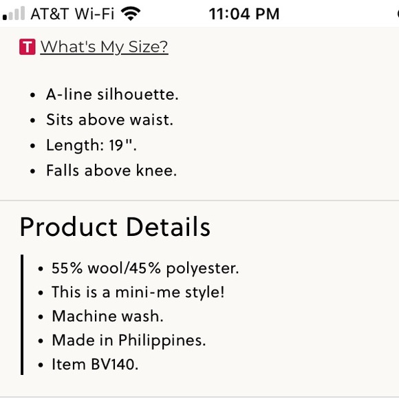 Tartan A-line Skirt - Picture 6 of 6